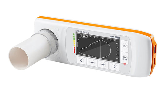 Espirómetro MIR Spirobank II Smart: espirometría portátil para consulta a domicilio y trabajo con iPad